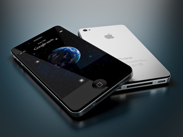 new iphone 4 4s 3d model - iPhone 4 and iPhone 4S - black and white collection cell phone by Leeift